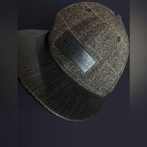 Zoo York Brown Tweed Snapback with Black Textured Brim